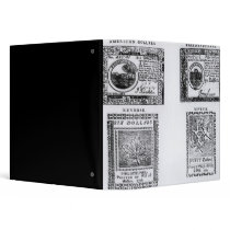 A colonial six dollar bill 3 ring binder