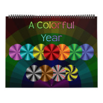 A Colorful Year 12-Month Calendar by ValerieDesigns2 A Colorful Year 12-Month Calendar