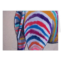 a colorful zebra cards