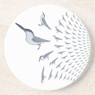 A Committee of Terns Flying Left Drinks Coaster coaster