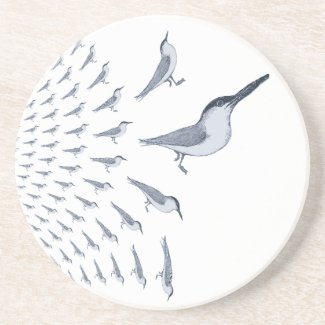 A Committee of Terns Flying Right Drinks Coaster coaster