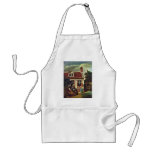 A Company In The Courtyard Behind A House. [1] Apron