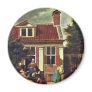 A Company In The Courtyard Behind A House. [1] Fridge Magnets