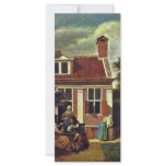 A Company In The Courtyard Behind A House. [1] Personalized Rack Card