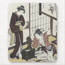 A Comparison of Charms, Kiyonaga, 1780s Mousepad by japaneseartmall A Comparison of Charms, Kiyonaga, 1780s Mousepad