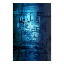 a complex corridor of multidimensional proportions posters