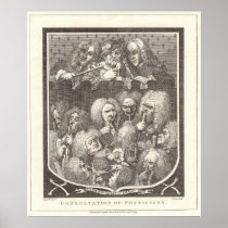 A Consultation of Physicians by William Hogarth Poster