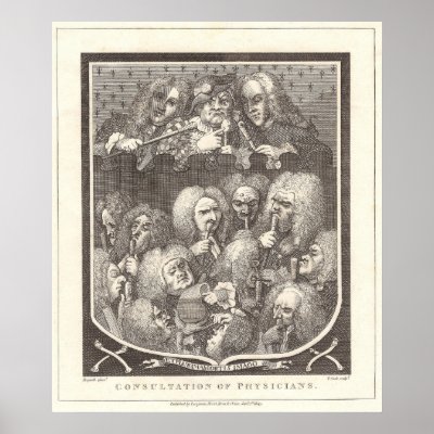 A Consultation of Physicians by William Hogarth Poster by AntiqueImages