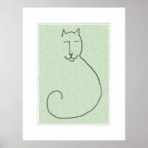 A Contented Kitty Poster Print