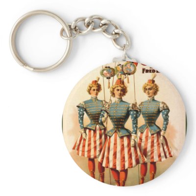 A Contented Woman Campaign Girls Keychain by tnmpastperfect
