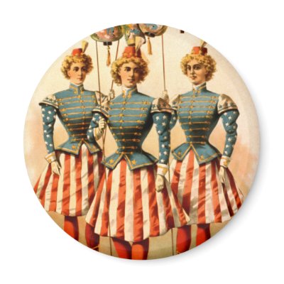 A Contented Woman Campaign Girls Fridge Magnets by tnmpastperfect