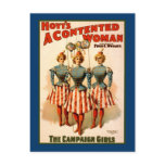 A Contented Woman Campaign Girls Postcards