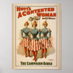 A Contented Woman, 'The Campaign Girls' Retro Thea Posters