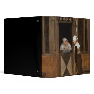 A Conversation in the Street Binders by bridgemanart