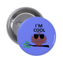 A Cool Dude's Wise Owl Pins