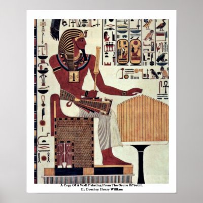 A Copy Of A Wall Painting From The Grave Of Seti Poster by Artcollection