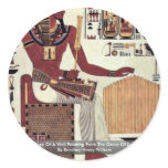 A Copy Of A Wall Painting From The Grave Of Seti Stickers