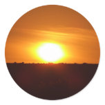 A Cornish Sunset Round Sticker