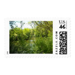 A cottage tucked away postage stamp