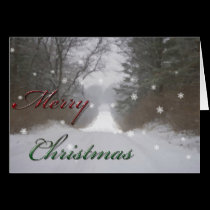 A country Christmas card cards