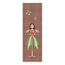 A Country Garden Fairy Bookmark (Red) business cards by CSCountry A Country Garden Fairy Bookmark (Red) business cards