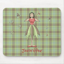 A Country Garden Fairy Mousepad (Teal) by CSCountry A Country Garden Fairy Mousepad (Teal)