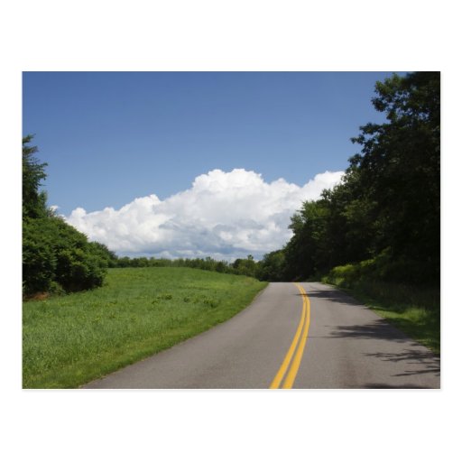 A Country Road Postcard
