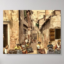 A court yard (Calle dell Angelo a San Martino), Ve Posters