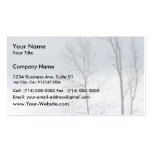 A Cow Eating Grass On The Hill With Naked Trees Business Card