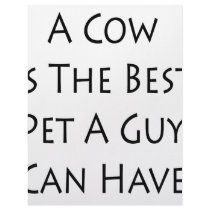 A Cow Is The Best Pet A Guy Can Have Letterhead Template