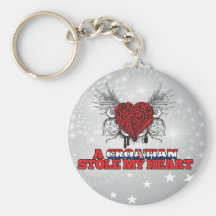 A Croatian Stole my Heart Key Chain