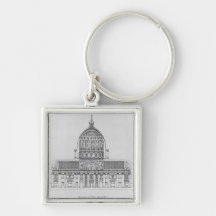 A cross-section of St. Peter's, Rome Keychain