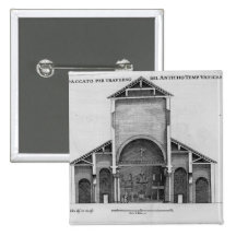 A Cross-Section of the old Vatican church Button