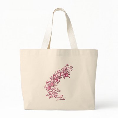 A Crowd of Brownies Carrying Newspapers Tote Bag by pinkalmond