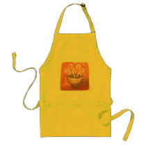 A cup of hot coffee (or tea) apron aprons