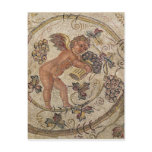 A cupid picking grapes, fragment of pavement post cards