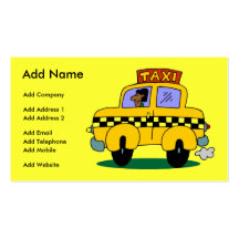 A Customizable Taxi Business/Profile Card Business Card