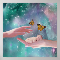 A cute baby boy in hand fantasy posters