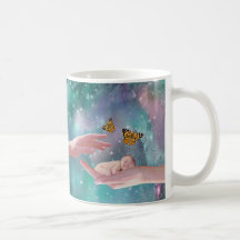 A cute baby in hand fantasy mugs