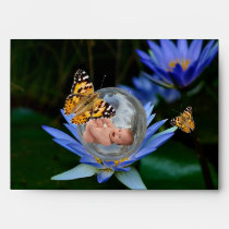 A cute baby lily butterfly bubble envelopes