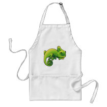 A cute chameleon lizard apron