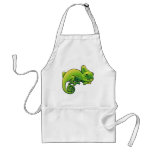 A cute chameleon lizard aprons