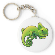 A cute chameleon lizard key chains