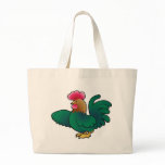 A Cute cockerel Farm Animal Canvas Bags