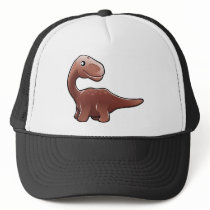 A cute friendly diplodocus dinosaur hat