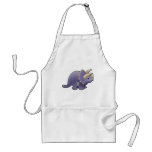 A cute friendly triceratops dinosaur aprons