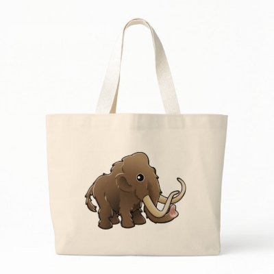 A cute friendly woolly mammoth bag by GeoDesign