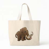 A cute friendly woolly mammoth bag