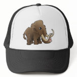 A cute friendly woolly mammoth hats