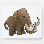 A cute friendly woolly mammoth mousepad